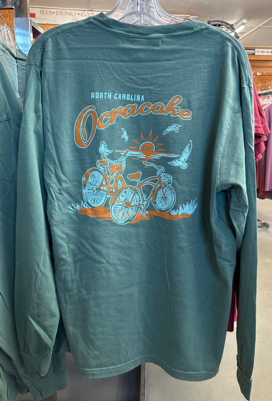 Ocracoke Bike Shirt - Long Sleeve