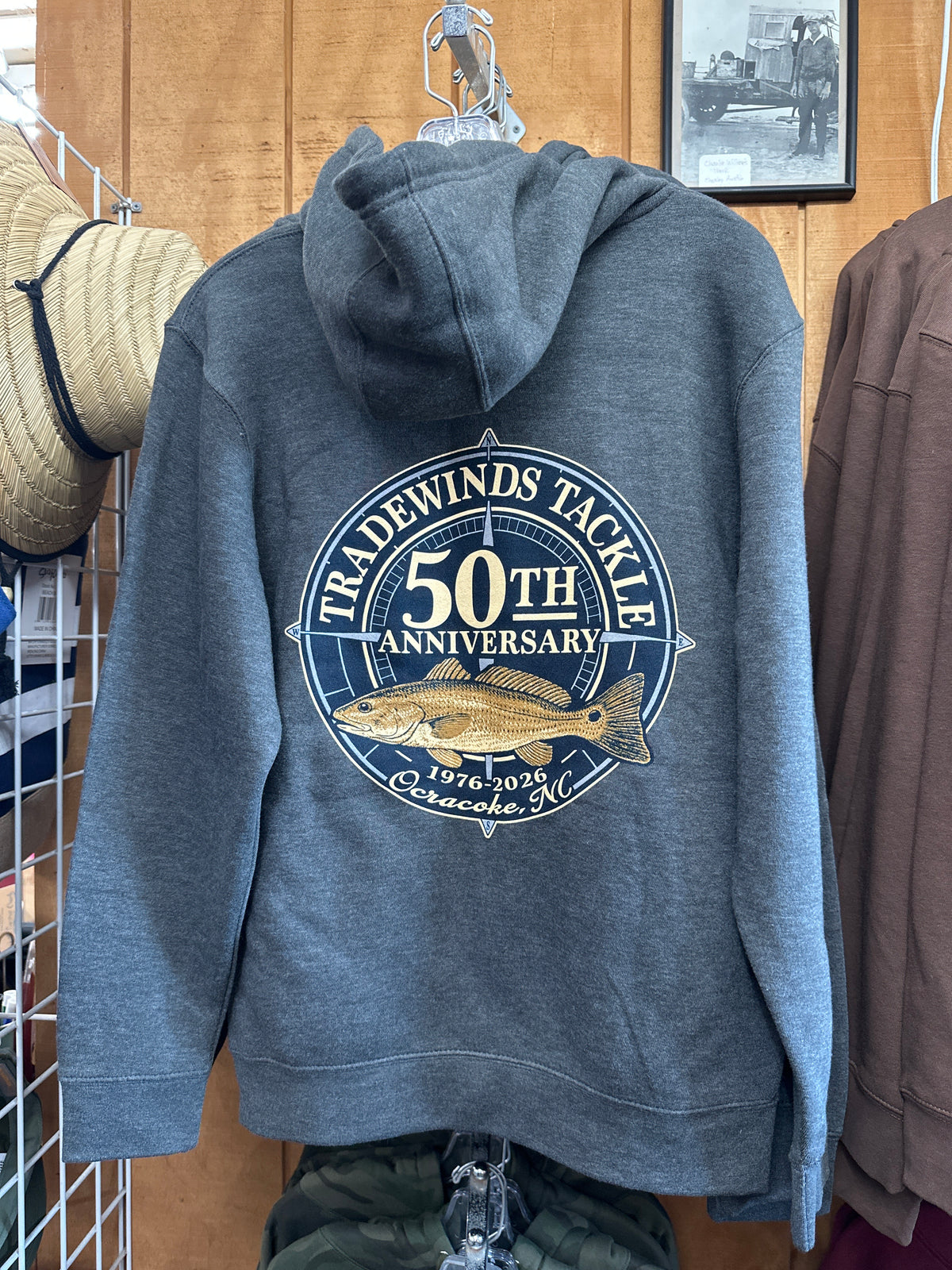 50th Anniversary Full Zip Hoodie - Heathered Gray