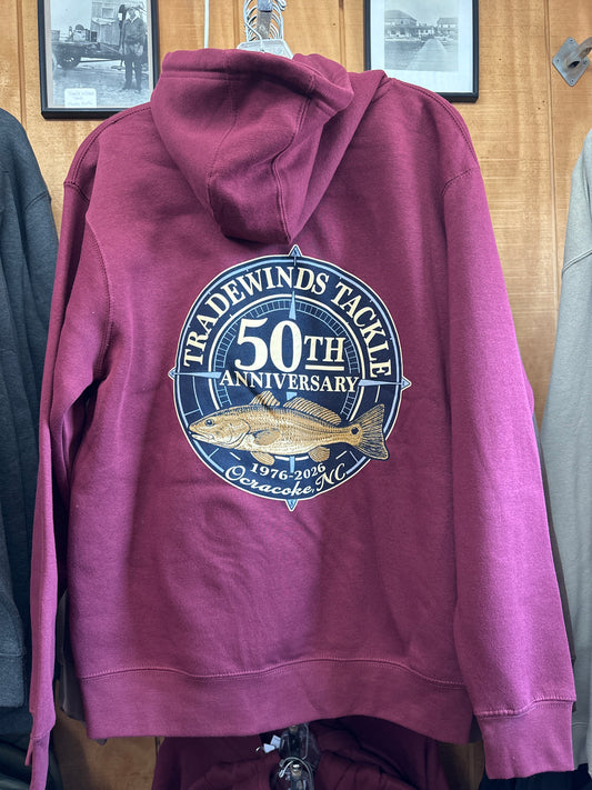 50th Anniversary Hoodie - Burgundy