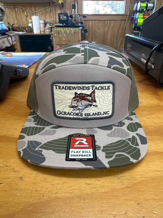 Marsh Camo Flat Bill Snap Back