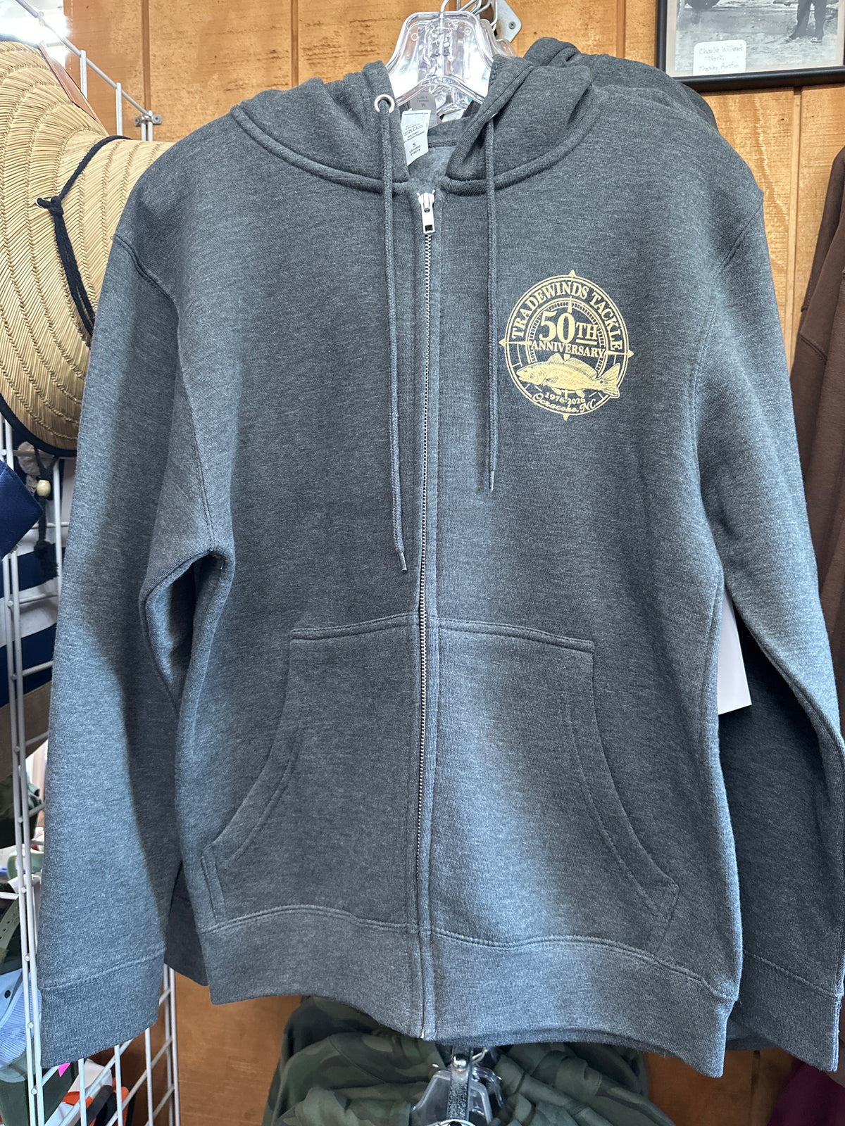 50th Anniversary Full Zip Hoodie - Heathered Gray