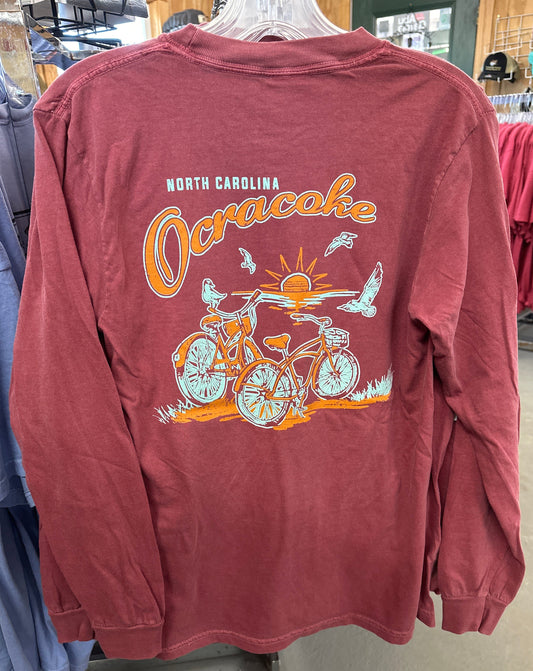 Ocracoke Bike Shirt - Long Sleeve