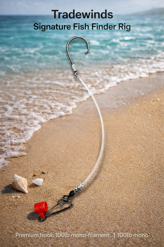 Tradewinds Hand-Tied Fish Finder Rig | 100 lb Mono Leader
